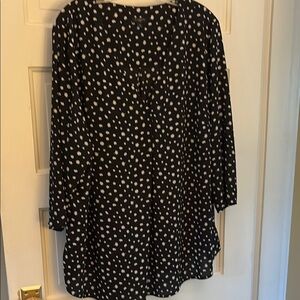 Talbots Polka Dot Black and White Women's Top